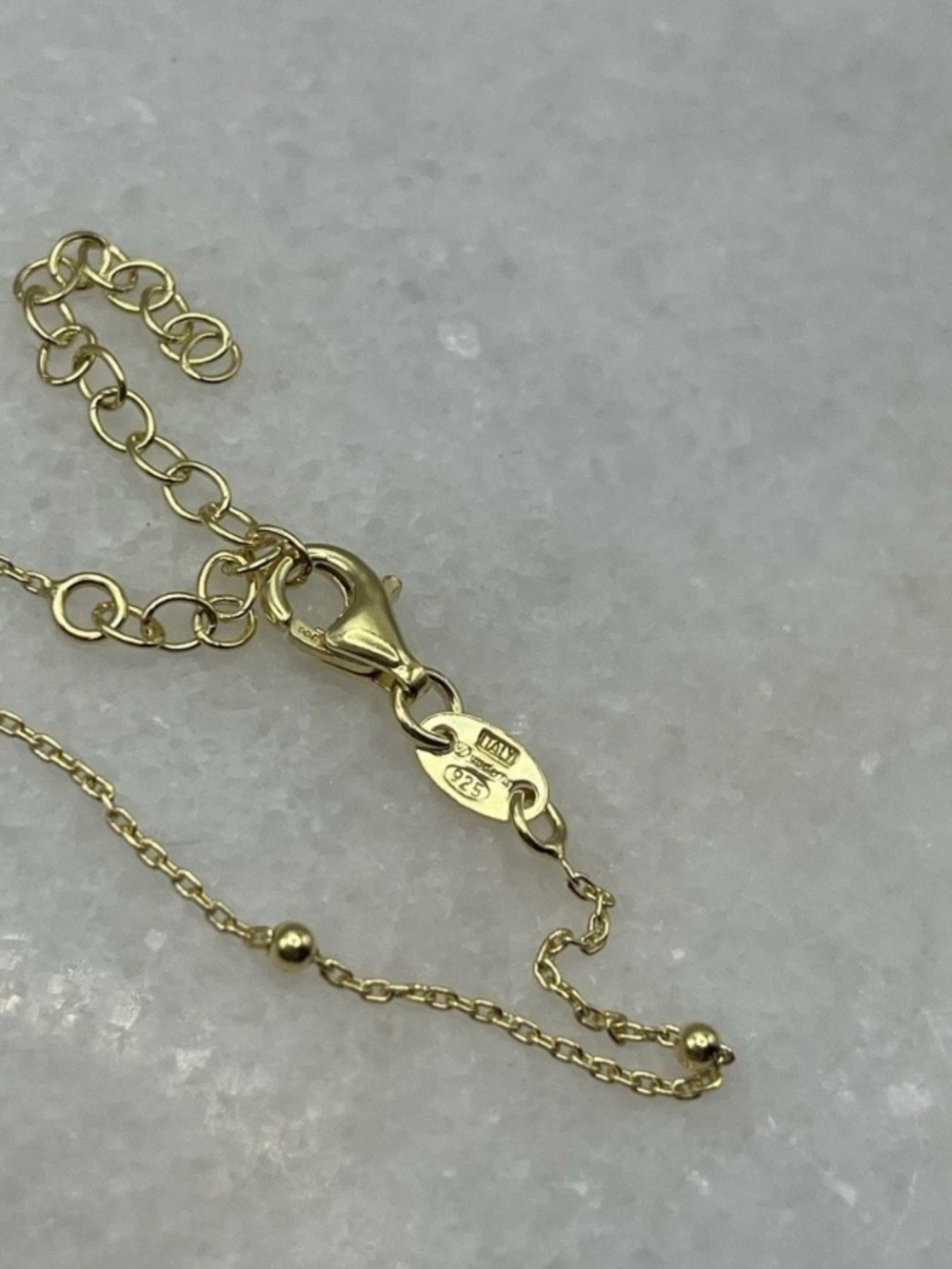 Mía Fiore 925 Silver, 14k gold plated Green Clover Necklace - Picture 2 of 3